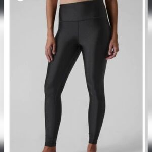 Athleta Women's Elation Shine Tight Leggings in Black Size Small